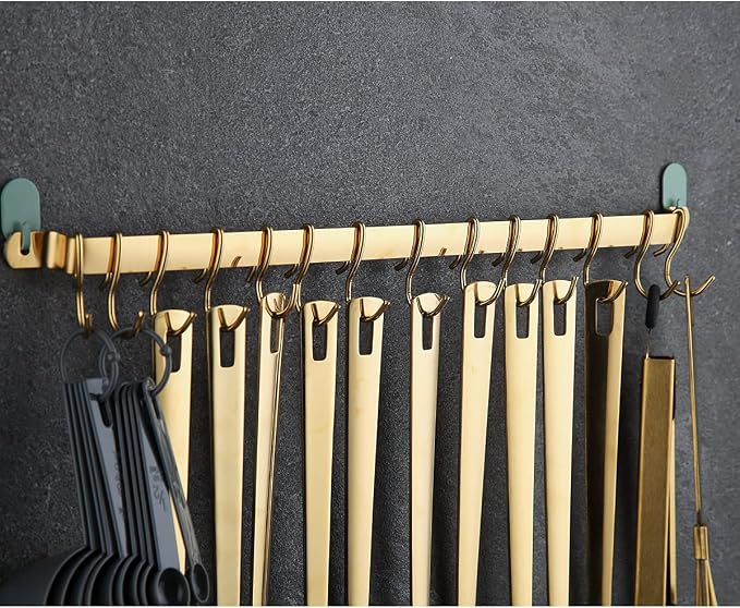 Gold Cooking Utensils Set, Kyraton Stainless Steel 37 Pieces Kitchen Utensils Set with Titanium Gold Plating, Kitchen Gadgets Tool Set with Utensils Racks Heat Resistant Dishwasher Safe - Image 4