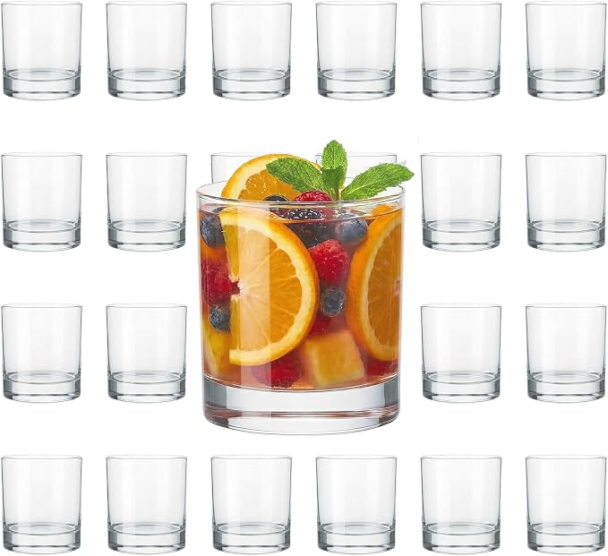 LEMONSODA Premium Highball 12oz/15oz Glass Sets - Elegant Tom Collins Glasses - Tall Water Drinking Glasses - Bar Glassware for Mojito, Whiskey, Cocktail (10oz, Set of 24) by LEMONSODA