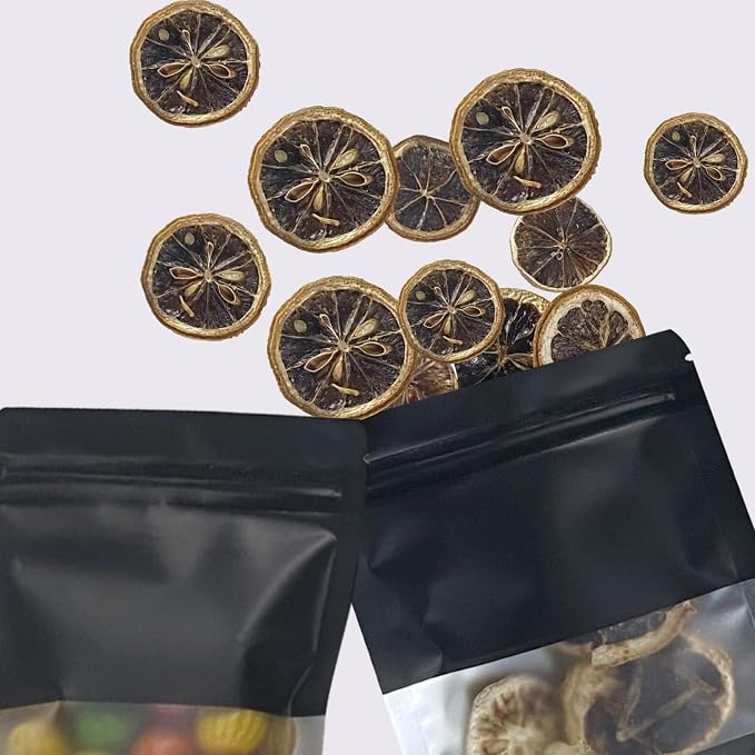 Motomy 100Pcs 4x6 Inch Stand Up Pouches Black Mylar Bags | Zipper Food Storage Coffee Snacks Baked Food Packaging for Small Business - Image 8