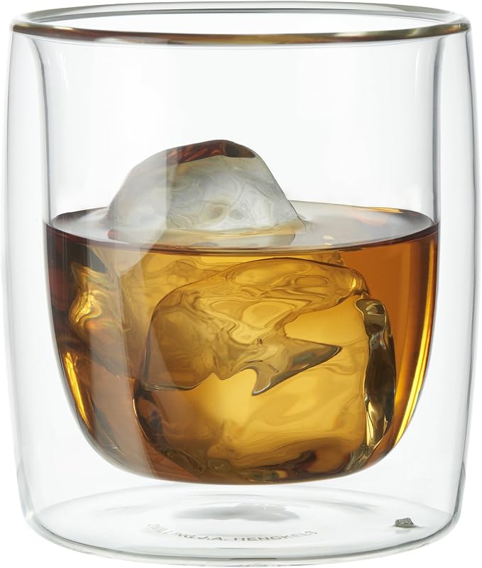 ZWILLING Sorrento 2-pc Double-Wall Tumbler Glass Set, 9-oz, 266ml, Clear by Zwilling