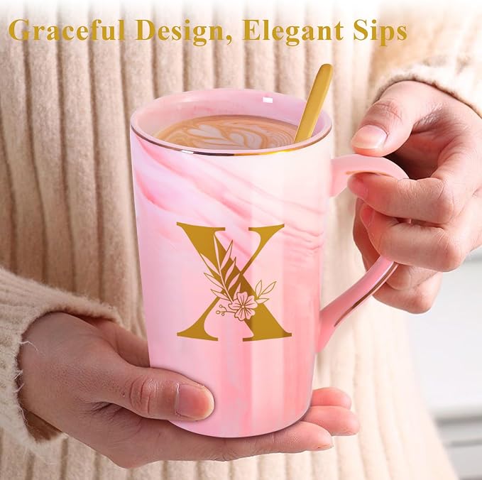 Personalized Ceramic Coffee Mug Custom with Lid Tea Cup Gifts Women Female Teacher for Birthday Christmas Holiday Xmas Personalized Unique Inexpensive Present Im Sorry You Are My Sunshine,X - Image 6