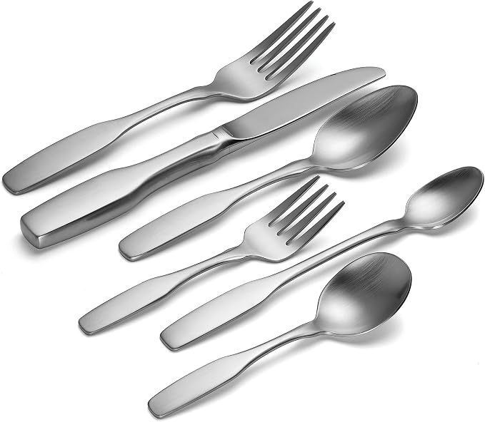 Oneida Baby/Child Paul Revere 6 Pc. Progress Set | satin finish, dishwasher safe | includes knives, forks, and spoons | cutlery set for kitchen and dining - Image 2