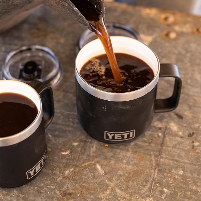 YETI Rambler 14 oz Ceramic Lined Stackable Mug, Vacuum Insulated, Stainless Steel with MagSlider Lid, Ridgeline - Image 8