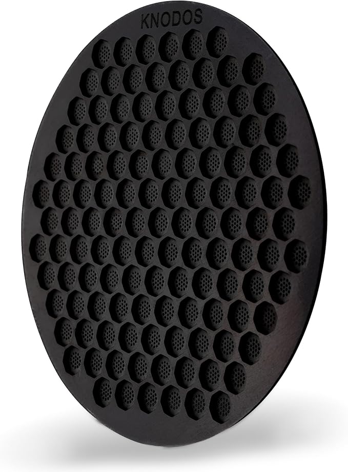 54mm Espresso Puck Screen - Stainless Steel Ultra Thin Espresso Filter Perfect Fit With Breville Barista Express, Pro, Touch, Bambino, Infuser, Easy Clean Design (Black, 54mm)