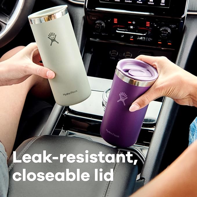 Hydro Flask Travel Coffee Cup – Insulated Stainless Steel, Non-Spill, Leak Resistant to-Go Tumbler 20 Oz Black - Image 4