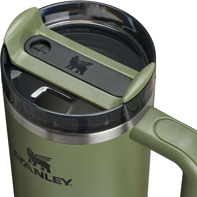 STANLEY Quencher H2.0 Flow State Tumbler, 30 oz, Dried Pine | Handle and Straw | 3-Position Lid | Cup Holder Compatible for Travel | Insulated Stainless Steel Cup | BPA-Free - Image 2