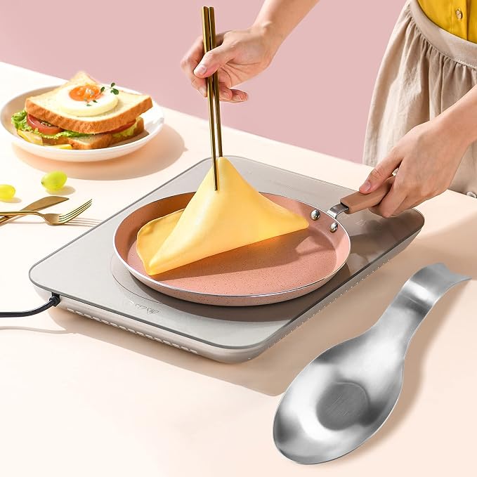 Stainless Steel Spoon Rest, Spatula Ladle Holder, Stainless Steel Utensil Spoon Rest Holder, Brushed Finish, Dishwasher Safe 3.8 x 9.4 Inch (Fish Shape Silver Color 1PC) - Image 4