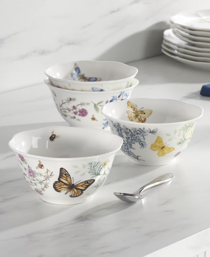 Lenox 897796 Butterfly Meadow Herbs Rice Bowls, Set Of 4 - Image 4