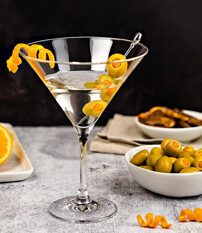Martini Glasses Set of 4, 9oz Coupe Cocktail Glasses for Margarita | Glassware, Manhattan, Cosmopolitan, Espresso, Home Bar, Evening Parties, Birthdays, Housewarming Gift - Image 9