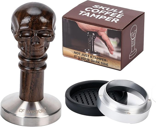 Espresso Coffee Tamper 51/53mm Handheld Coffee Tamper Barista-Grade Espresso Machine Measuring Funnel, Tamper Mat, and Stainless Steel Base Accessories For compacting coffee grounds (51mm)