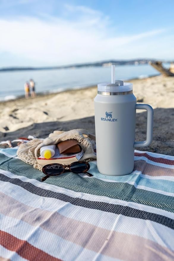 STANLEY Quencher H2.0 Flow State Tumbler, 64 oz, Fog | Handle and Straw | 3-Position Lid | Large Capacity for Travel & Sports| Insulated Stainless Steel Cup | BPA-Free - Image 7