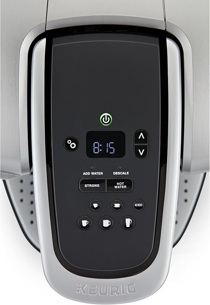 Keurig K-Elite Single Serve K-Cup Pod Coffee Maker, with Strength and Temperature Control, Iced Coffee Capability, 8 to 12oz Brew Size, Programmable, Brushed Silver - Image 2
