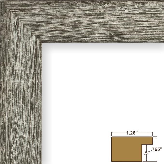 Craig Frames 22x28 Gray Picture Frame, Wall Decor for Art and Photos | A lightweight, shatter resistant acrylic front, made in the USA for a gallery display - Image 2
