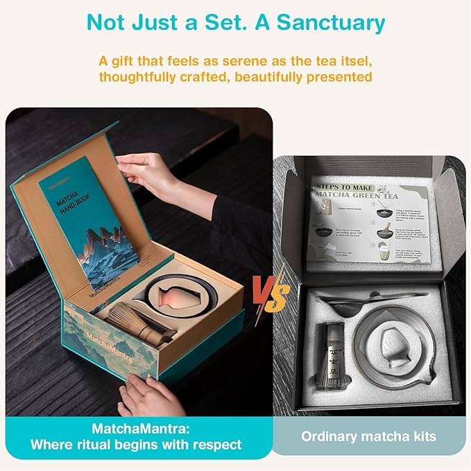 Premium Japanese Matcha Set, Complete 9-Pcs Ritual Kit – Presented in Luxury Magnetic Gift Box, Perfect for Gifting or Self-Care