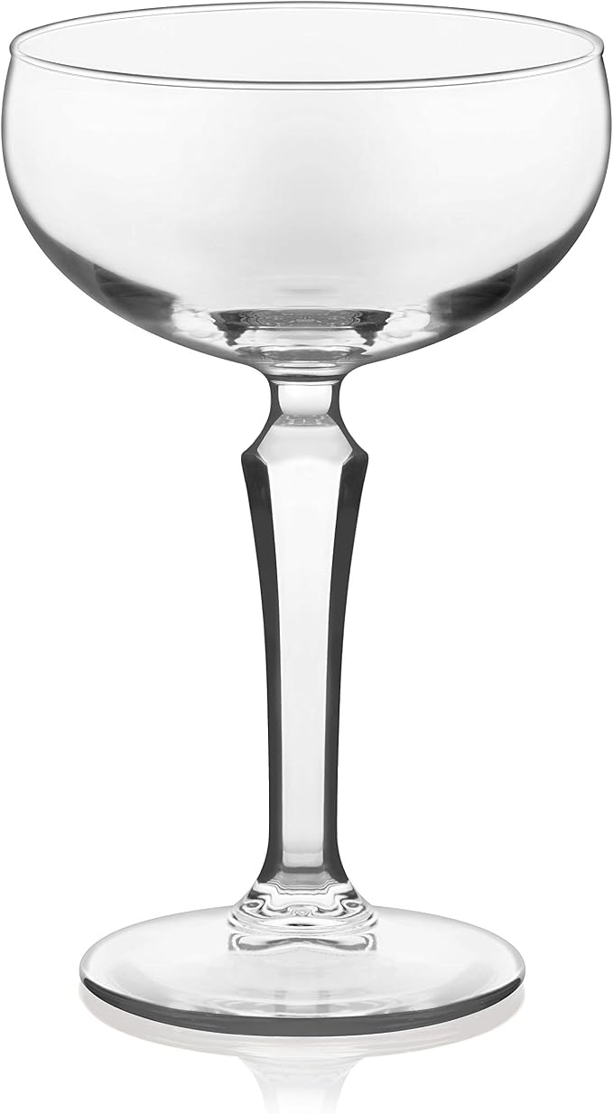 Libbey Capone Coupe Cocktail Glasses, Vintage Style, Diamond Cut Coupe Martini Glasses Set of 4, Traditional Cocktail Glass Set, Champagne Glasses - Image 7