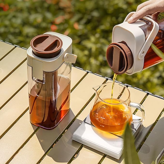 1000ml Cold Brew Coffee Maker with Filter Leak Proof Large Capacity Teas Container with Handle for Home Office Use