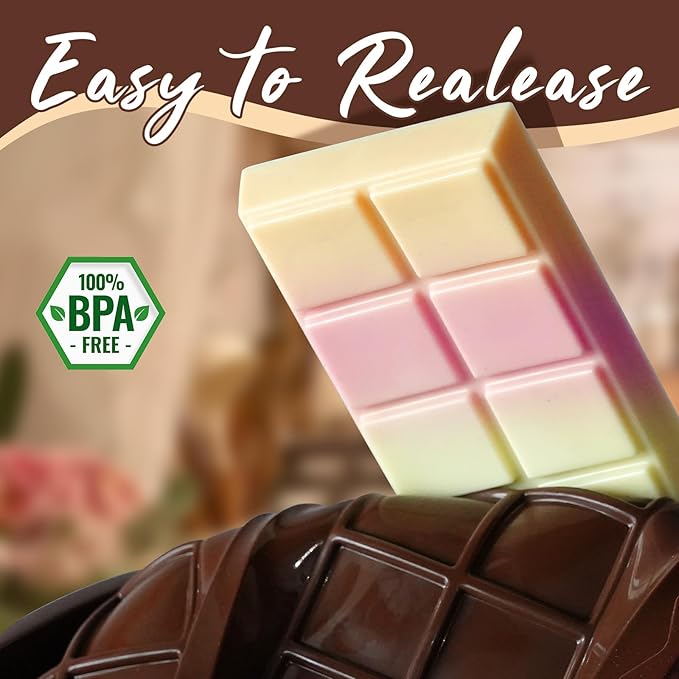 HKNMTT Chocolate Bar Mold Silicone, Large Stuffed Dubai Pistachio Deep Bar Moulds Kit 0.85 Inch Thick Big, Ideal for Homemade Making Candy Bar Bpa Free DIY