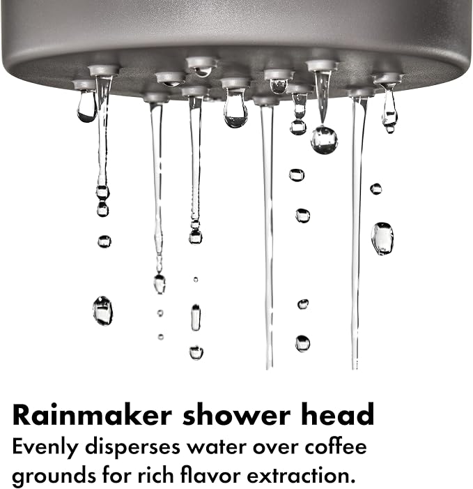 OXO Brew 9-Cup Drip Coffee Maker – Programmable Machine, Stainless Steel | Stainless Steel, Single Serve Or Full Carafe Option, SCA Certified Home Brewer, Temperature Controlled, Rainmaker Shower Head - Image 4