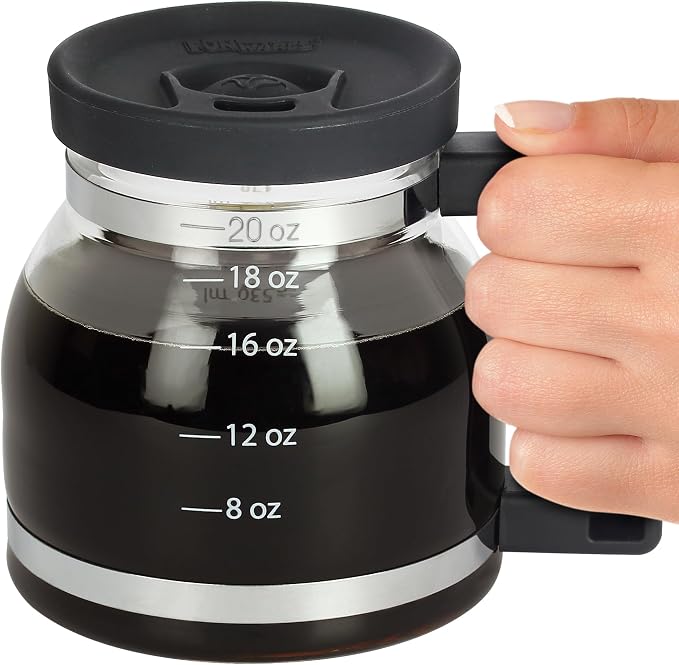 Cupa Joe Coffee Mug – 20oz Borosilicate Glass Diner Pot Mug with Spill-Proof Lid – Funny Novelty Gift for Coffee Lovers, Dads, Office, Travel & More | Borosilicate Glass, Hot & Cold Safe, Fits Most Car Cup Holders, Viral Gag Gift for Coffee Lovers, Dad... by Funwares