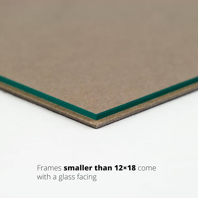 Craig Frames 18x33 Light Walnut Brown Poster Frame for Posters and Photos | Lightweight shatter resistant acrylic facing with a rigid backing board, made in the USA - Image 3