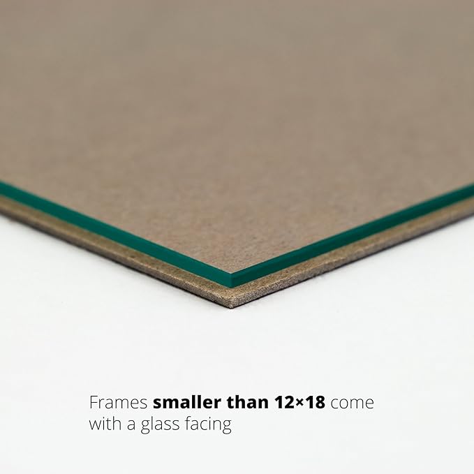 Craig Frames 10x12 Gray Picture Frame Matted to 8x10, Rustic Wall Decor | Ready to hang with a protective glass front, made in the USA for a gallery display - Image 3