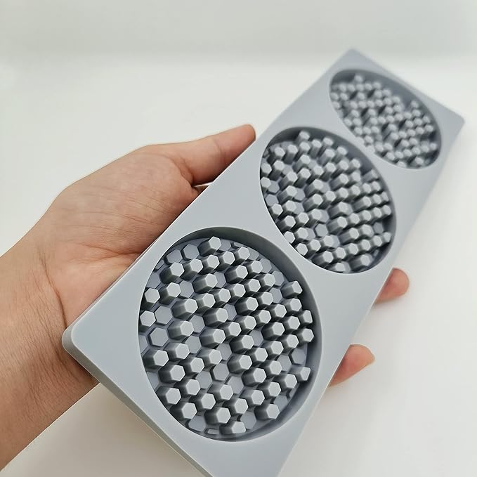 Honeycomb Silicone Mold 3D Honeycomb Lace Mat Fondant Molds Lace Pad Baking Cake Chocolate Candy Mold for Cupcake Decorating Tools Kitchen…