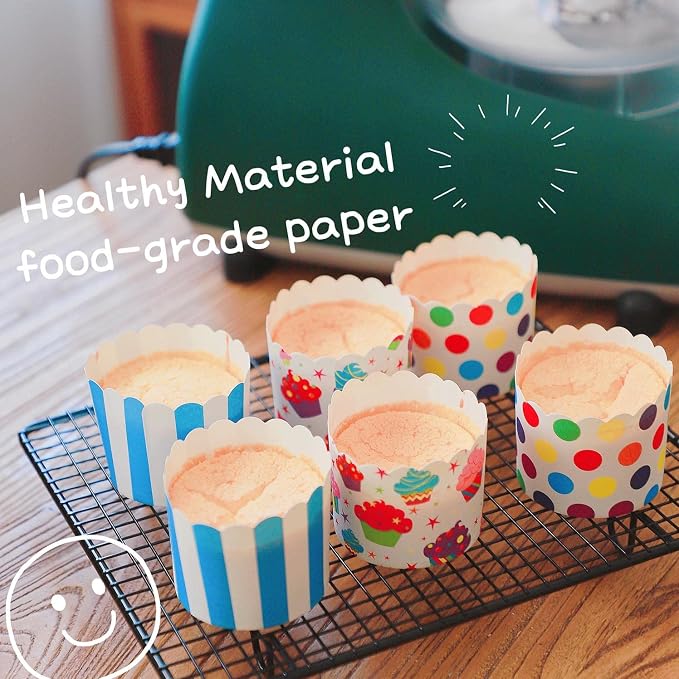 Quality Cupcake Baking Cups Disposable Cake Baking Cup Cupcake Muffin Fit Home Party(100pcs) - Image 5