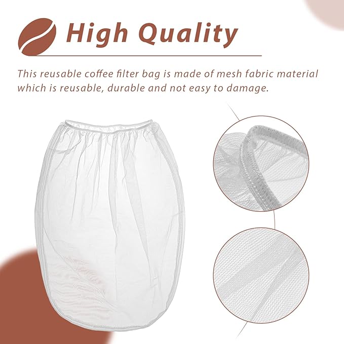 Cold Brew Coffee Filter Bag Compatible With Toddy Cold Brew System Strainer Bag for 5 Gallon Commercial Brewers, Washable & Reusable - 2 Pack
