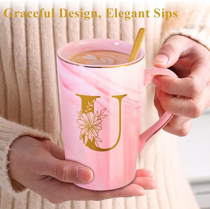 Personalized Ceramic Coffee Mug with Lid Tea Cup Gift Auntie Titi Son Girlfriend Brother Work Police Wife Bachelorette College Students Cowgirl Soul Best Sister Ever Work Young Adult Tomboy Lesbian,U - Image 6
