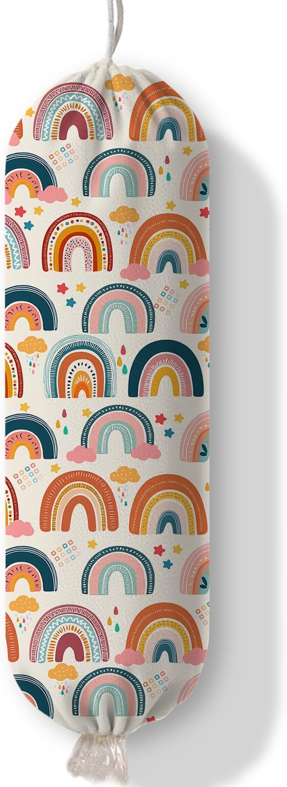 Plastic Bag Holder Dispenser, Plastic Grocery Bag Organizer & Wall Mount Paper Trash Bags Saver Storage for Kitchen Home Pantry Decor, Colorful Rainbow Kitchen Decor Shopping Bags Storage Dispenser by Ialtsidws