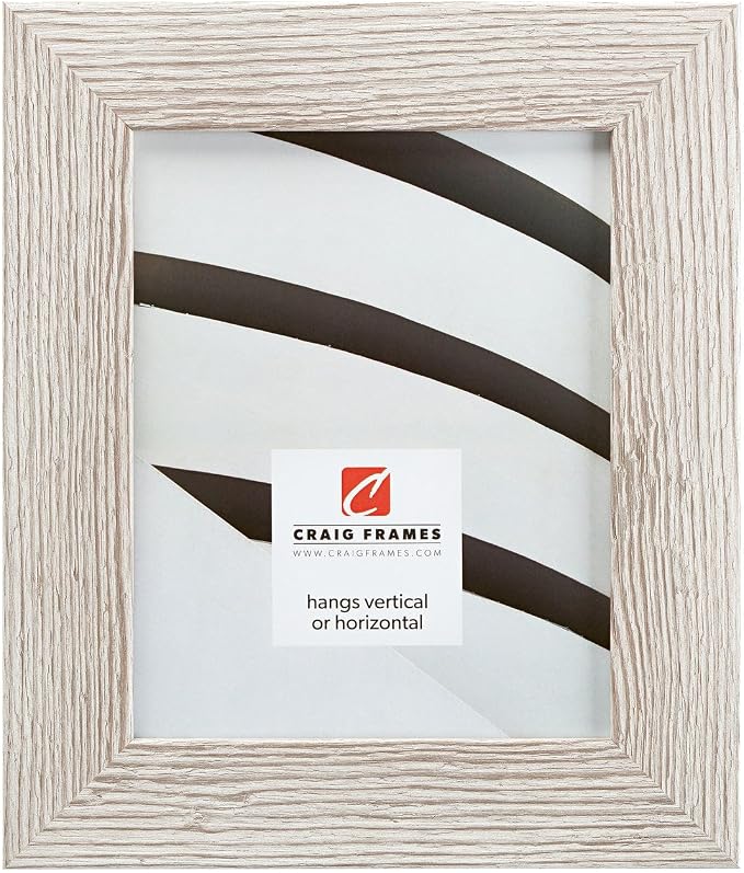 Craig Frames 12x18 Vintage White Picture Frame for Posters and Gallery Wall | Lightweight shatter resistant acrylic facing with a rigid backing board, made in the USA by CraigFrames