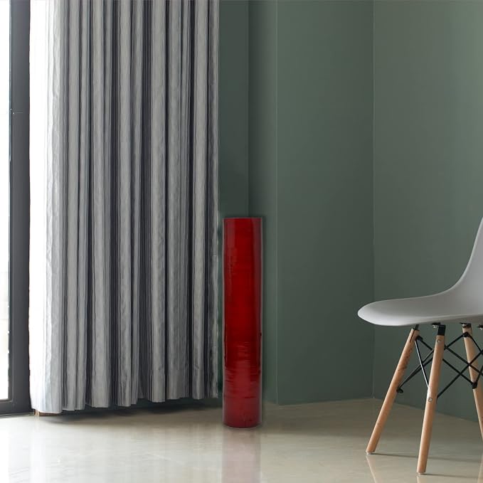 30-Inch-Tall Decorative Contemporary Bamboo Display Floor Vase - Cylinder Shape - Stylish Home Decor Accent - Modern Tall Vase for Living Room, Entryway, or Dining Room Decor, Red - Image 4