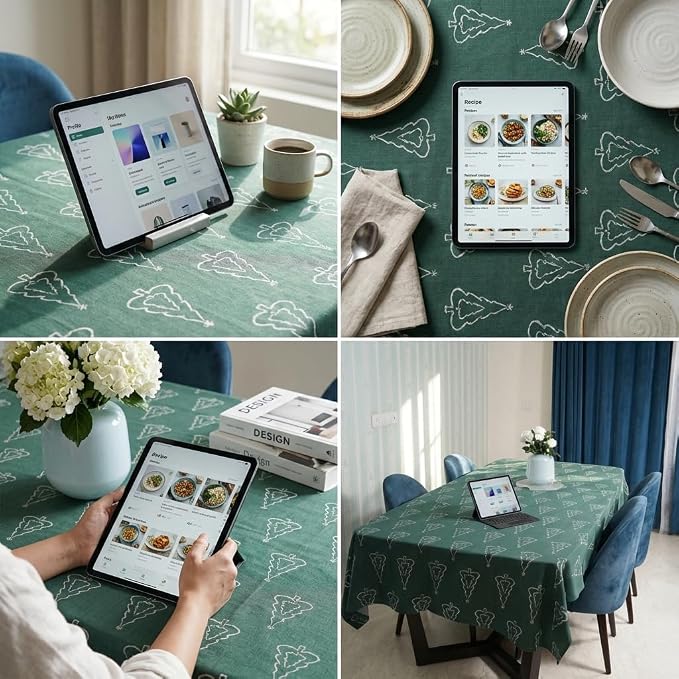 Urban Villa Tablecloth Cotton Tabletop 60x102 (8-10 Seats) Jaqrd Tree - Image 4
