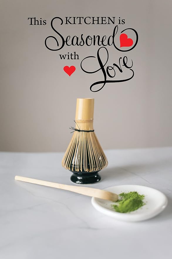 Picniva This Kitchen is Seasoned with Love Wall Decal - 15 x 22 Inch Black Vinyl Quote Sticker for Dining Room, Restaurant, and Farmhouse Decor - Image 4