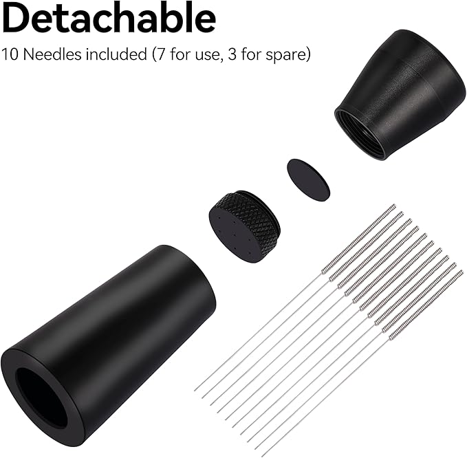 Apexstone Coffee Stirrer Tool, Coffee Stirring Tamper WDT Distribution Tool, Needle Distribution Tool Espresso, WDT Tool Espresso with Stand Black, WDT Tool Espresso Needle