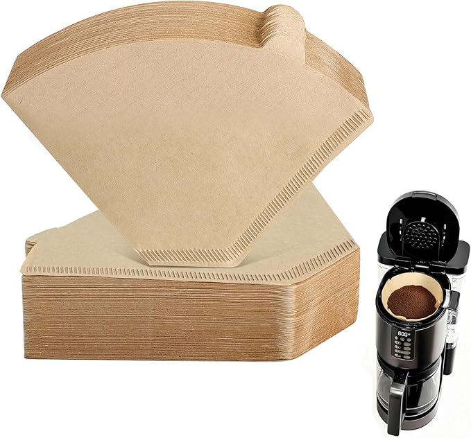 300 Count Cone Coffee Filters #4, Unbleached 04 Coffee Filters 8-12 Cup, Disposable Natural Paper Filters, No.4 Cone Filters For Ninja, Pour Over and Drip Coffee Maker