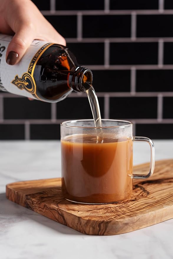 Portland Syrups - Caffeinated Simple Syrup - Premium Beverage Concentrate for a Boost of Clean Energy - Add to Soda, Cocktails, Tea, Coffee Drinks, and More - 12 oz with 24 Servings (Pack of 2)
