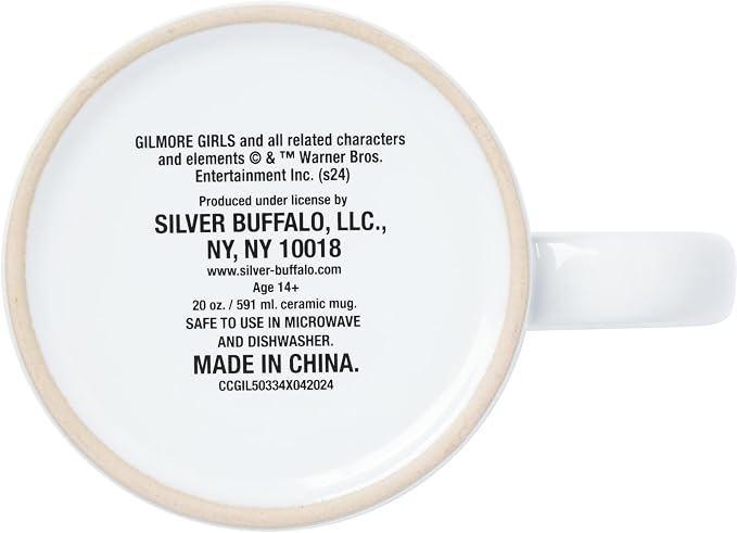 Silver Buffalo Gilmore Girls Luke's Diner Cafe Logo, Ceramic Mug, 20oz | Wax Resist, 0.59 Liters - Image 4