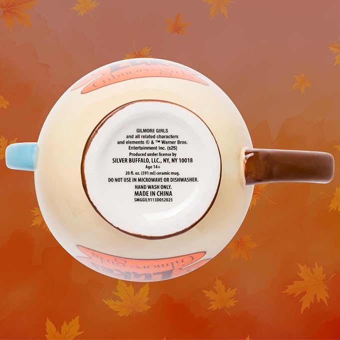 Silver Buffalo Gilmore Girls Stars Hollow Locations, 3D Sculpted Mug, 20oz | Destination, Luke's Diner, Doose's Market and Dragonfly Inn, Ceramic Stacked Teacup, 0.59 Liters - Image 7