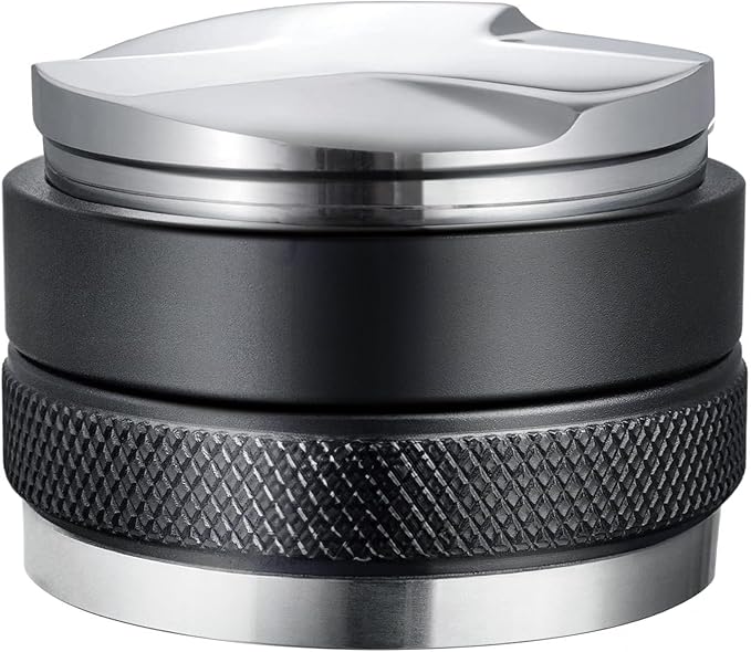 51mm Adjustable Coffee Distributor & Tamper, Dual Head Coffee Leveler, Compatible with 51mm Delonghi Portafilter, 2-in-1 Espresso Hand Tamper with Adjustable Depth