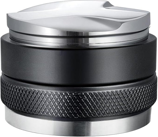 51mm Adjustable Coffee Distributor & Tamper, Dual Head Coffee Leveler, Compatible with 51mm Delonghi Portafilter, 2-in-1 Espresso Hand Tamper with Adjustable Depth