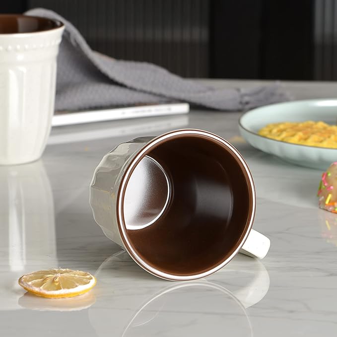 Melamine Coffee Cups of 6, 12oz Camping Mug with Handle, Lightweight and Unbreakable Cups kind to kids, Reusable Mugs Set for Tea, Dishwasher Safe, Ideal for Party RV Gift(Off White) - Image 6