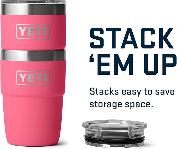 YETI Rambler 8 oz Insulated Coffee Mug with Lid - Stackable Double-Wall Vacuum Insulated Coffee Cup - DuraSip Ceramic Lining - Barista-Friendly Design - Stainless Steel - Dishwasher Safe - Image 4
