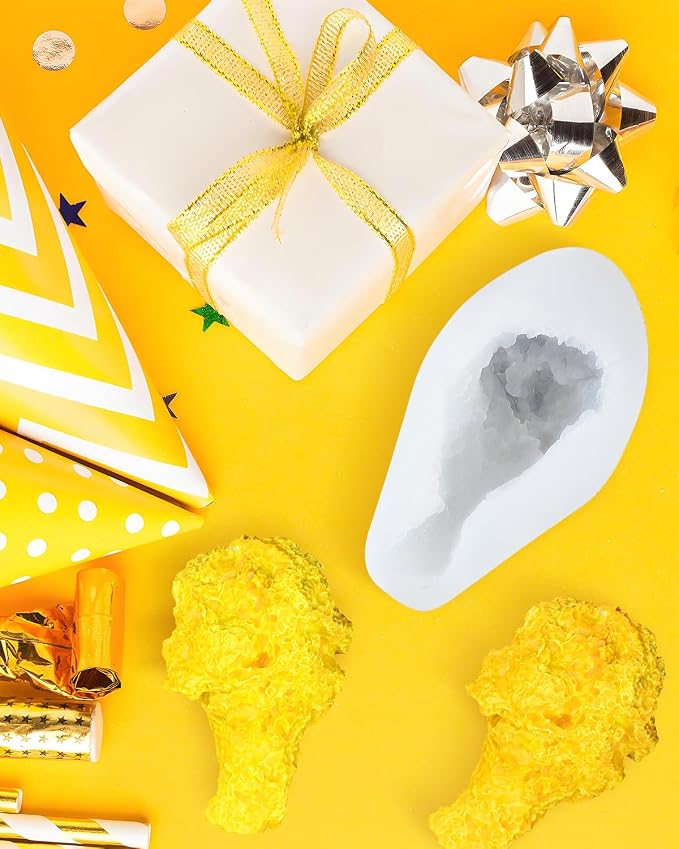 Simulation Chicken Leg Candle Molds, 3d Fried Chicken Drumstick Ice Cream Molds, Fake Food Chocolate Mould, Food Mold for Home Decorations Photo Props - Image 8