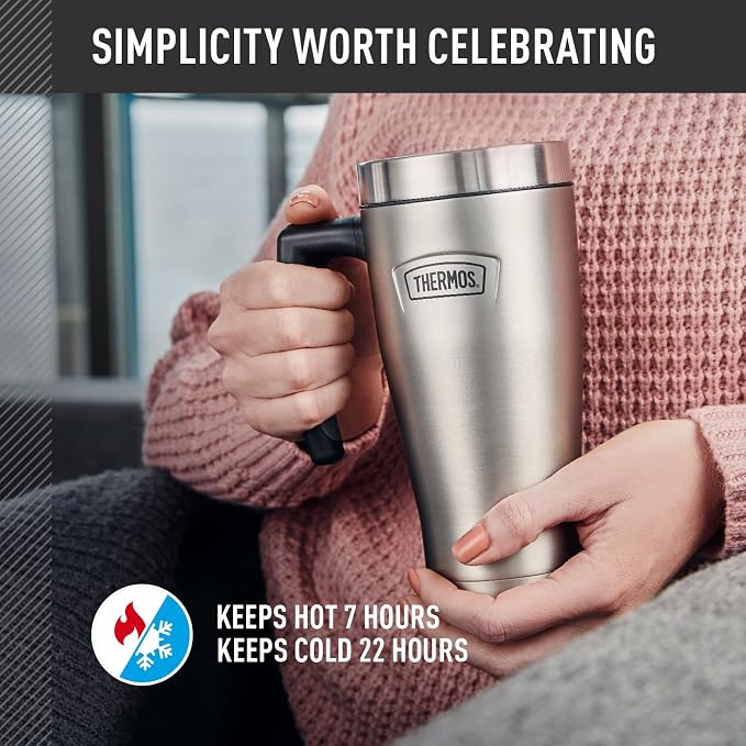 THERMOS ICON SERIES, Stainless Steel Mug, Sandstone, 16 oz - Image 3