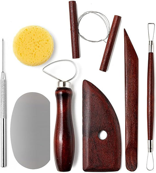LINPHCEY 14-Piece Clay Sculpting Tools Set Perfect for Polymer Air Dry Modeling Clay Beginners & Professionals Ideal for DIY Pottery & Ceramics Tools for Clay Sculpey Sculpting & Crafting