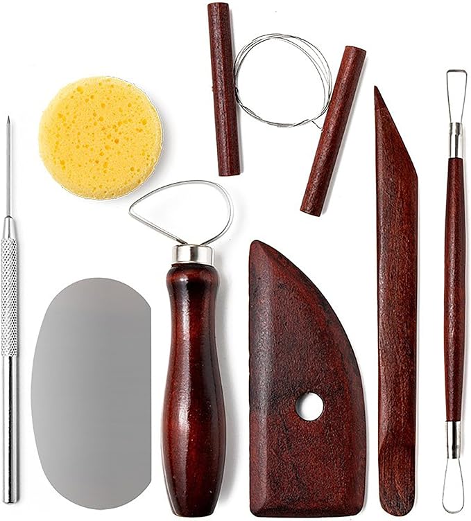 LINPHCEY 22-Piece Clay Sculpting Tools Set Perfect for Polymer Air Dry Modeling Clay Beginners & Professionals Ideal for DIY Pottery & Ceramics Tools for Clay Sculpey Sculpting & Crafting