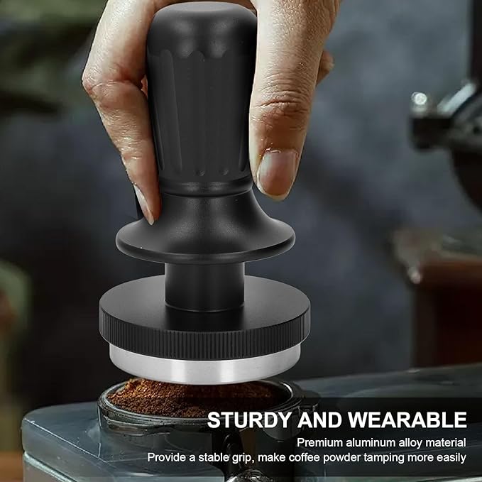 Coffee Tamper,Espresso Coffee Kitchen Tool,Expresso machine accessories,Aluminum Alloy Professional Constant Pressure Coffee Tamping Tool for Home Cafe
