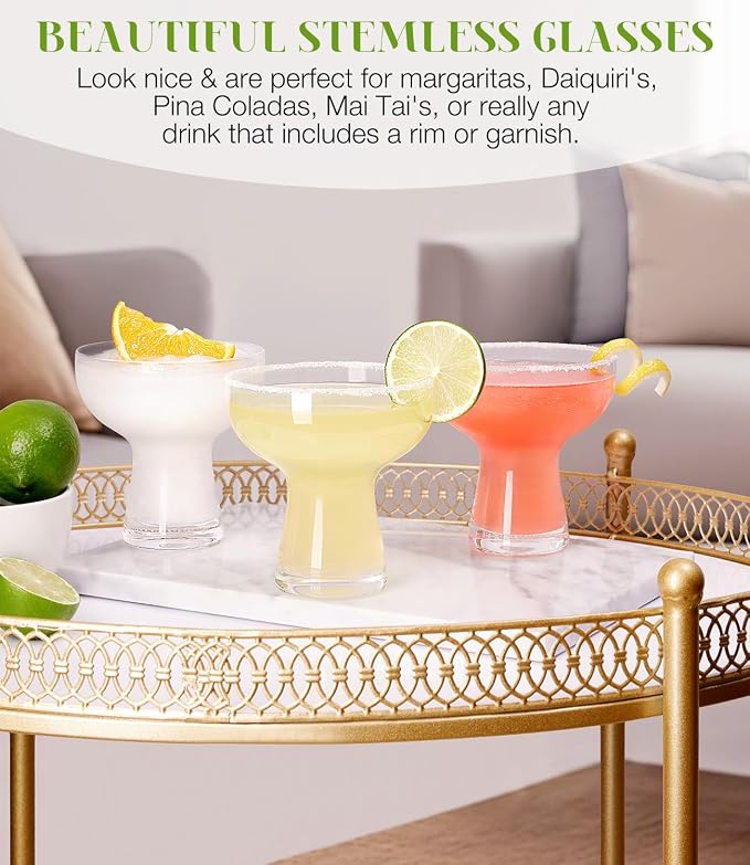 Martini Glasses Set of 2, 14oz Coupe Cocktail Glasses for Margarita | Manhattan, Cosmopolitan, Espresso, Home Bar, Evening Parties, Birthdays, Housewarming Gift - Image 5