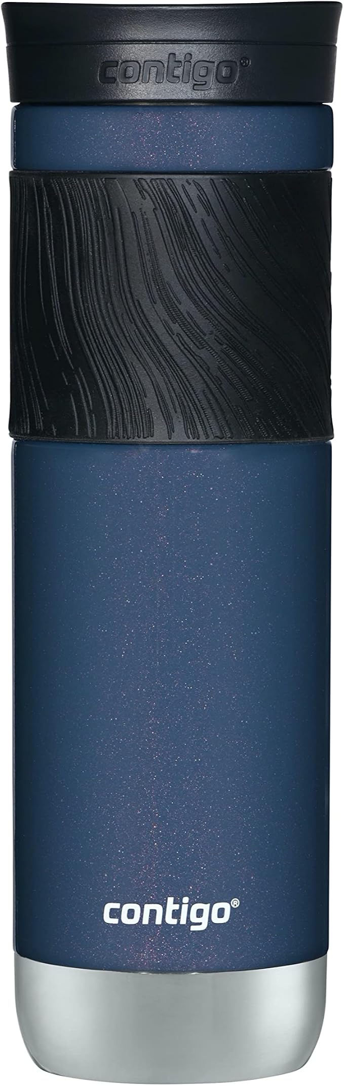 Contigo Byron 2.0 Stainless Steel Travel Mug with Snapseal Lid and Grip, 24oz, Midnight Berry, BPA Free and Leak Proof by Unknown